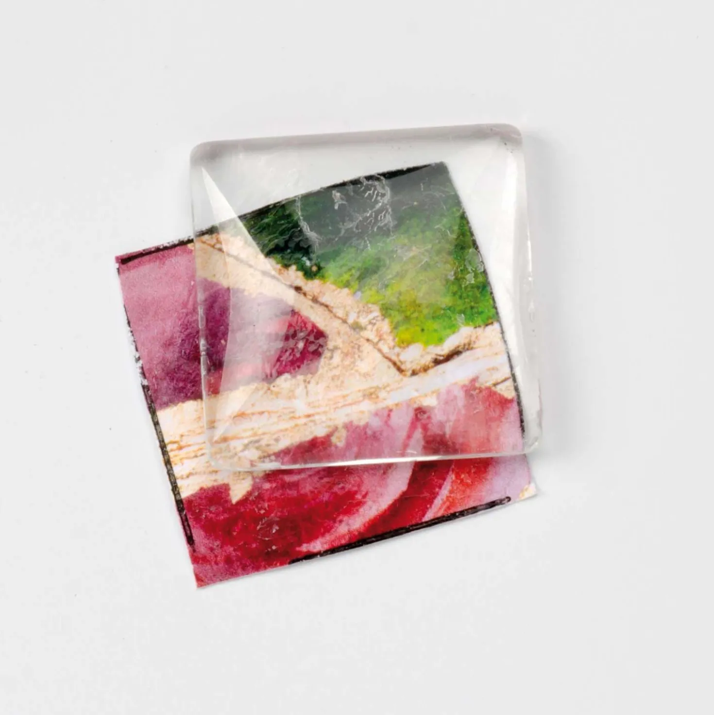 Cabochon Glasstein rund