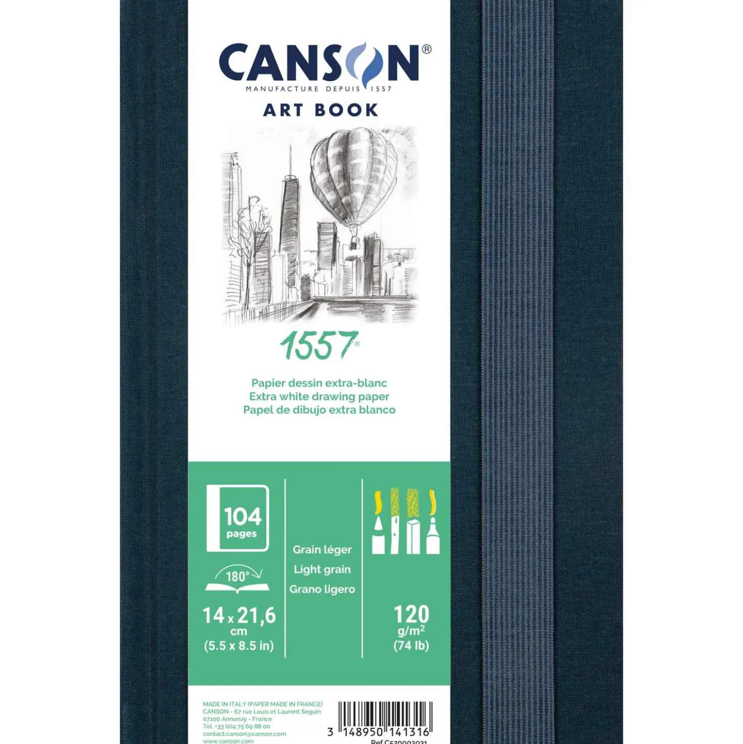 CANSON® 1557® ART BOOK, Skizzenbuch, 120 g/qm