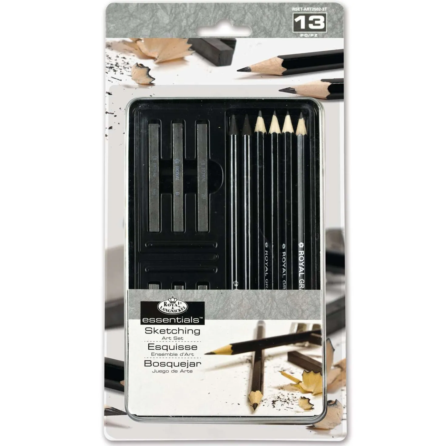 Royal & Langnickel Small Tin - Graphite Sketching Set Grafit-Zeichenset