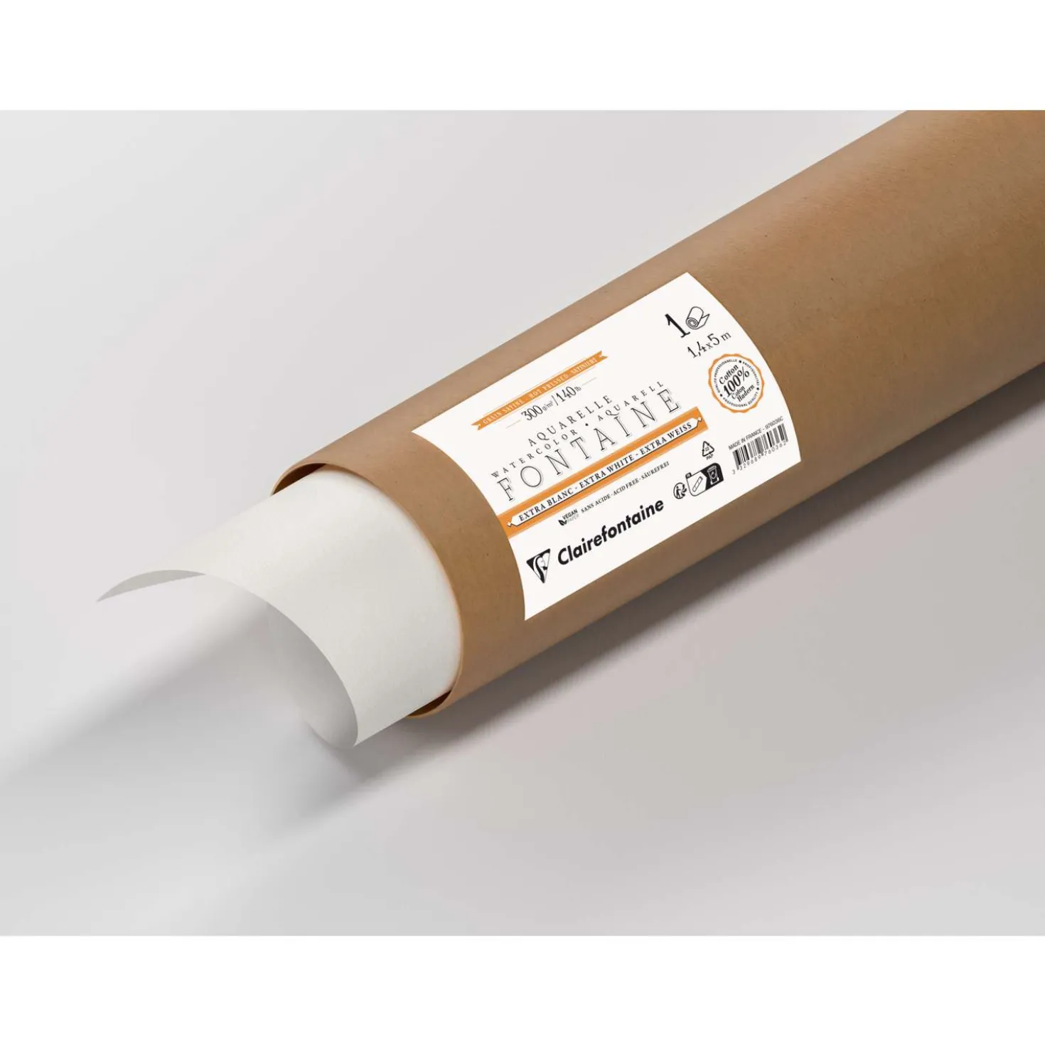 Clairefontaine Aquarellpapier FONTAINE Extra White, satiniert