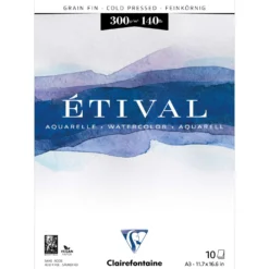 Clairefontaine ETIVAL Aquarellblock 300 g, feinkörnig
