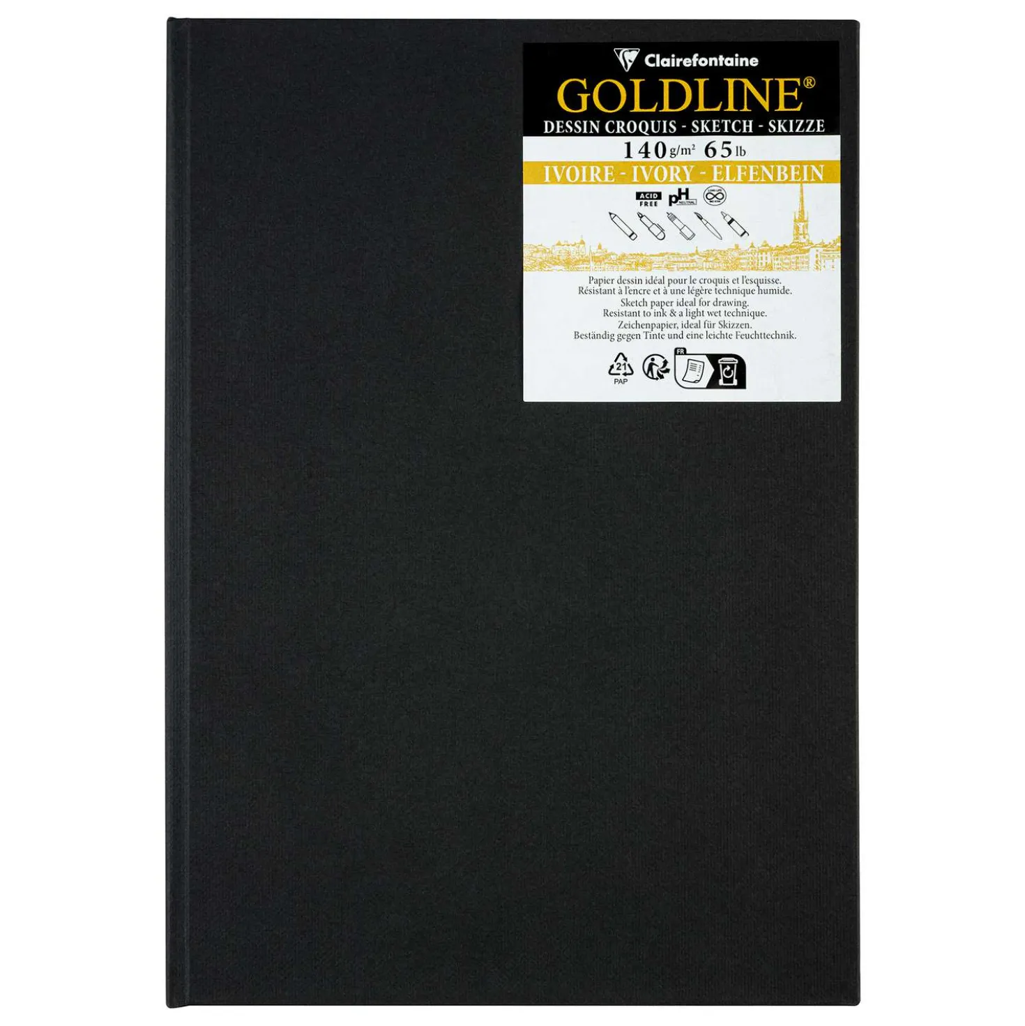Clairefontaine Goldline Skizzenbuch - Fadenbindung