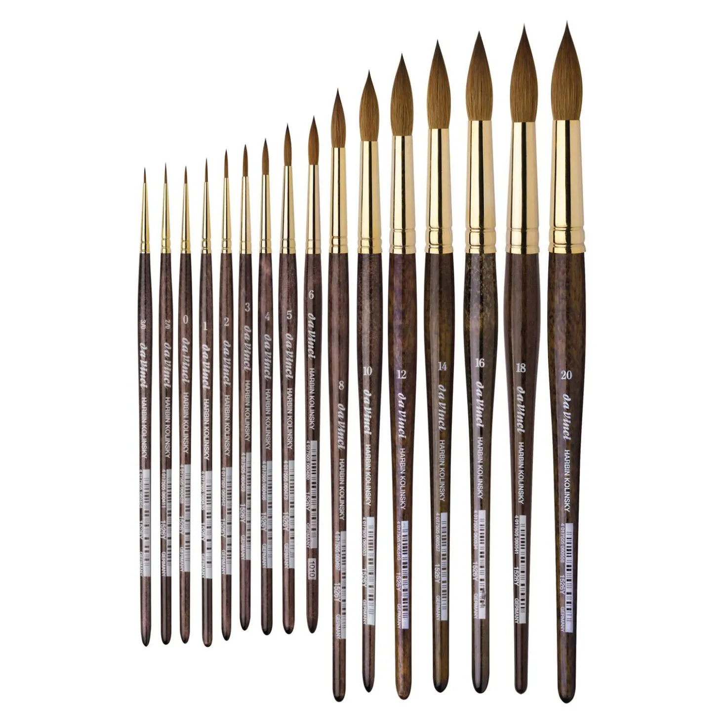 da Vinci Rotmarder-Aquarellpinsel, Serie 1526Y Harbin-Kolinsky Pinsel