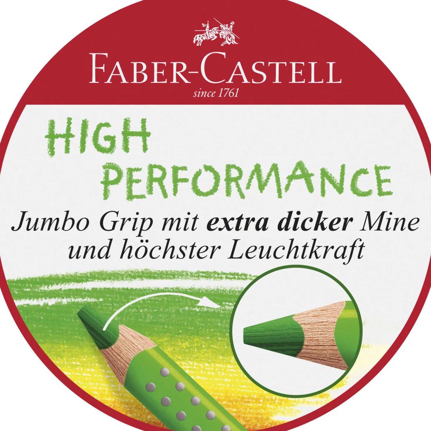 FABER-CASTELL Jumbo Grip Farbstifte-Set