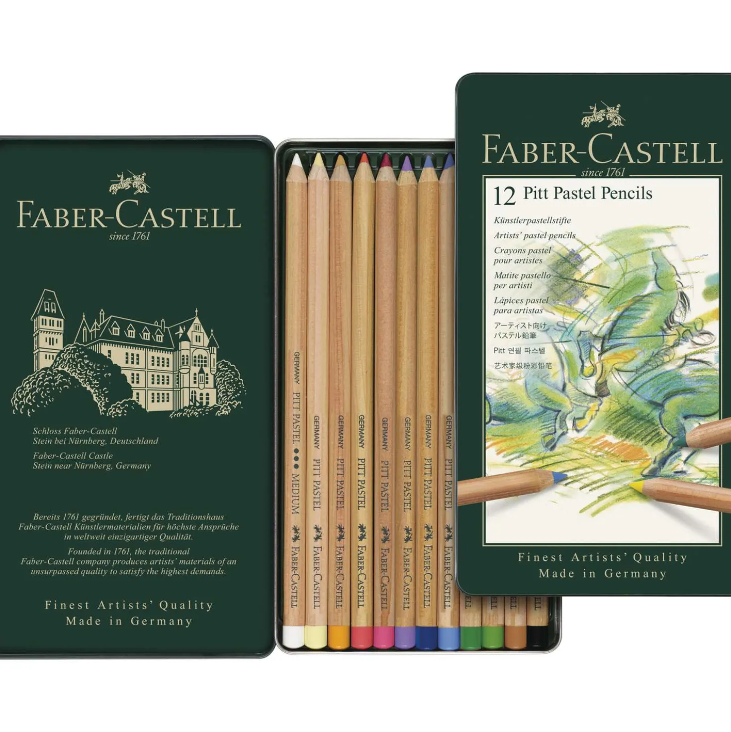 FABER-CASTELL Pitt-Pastellstifte im Metall-Etui