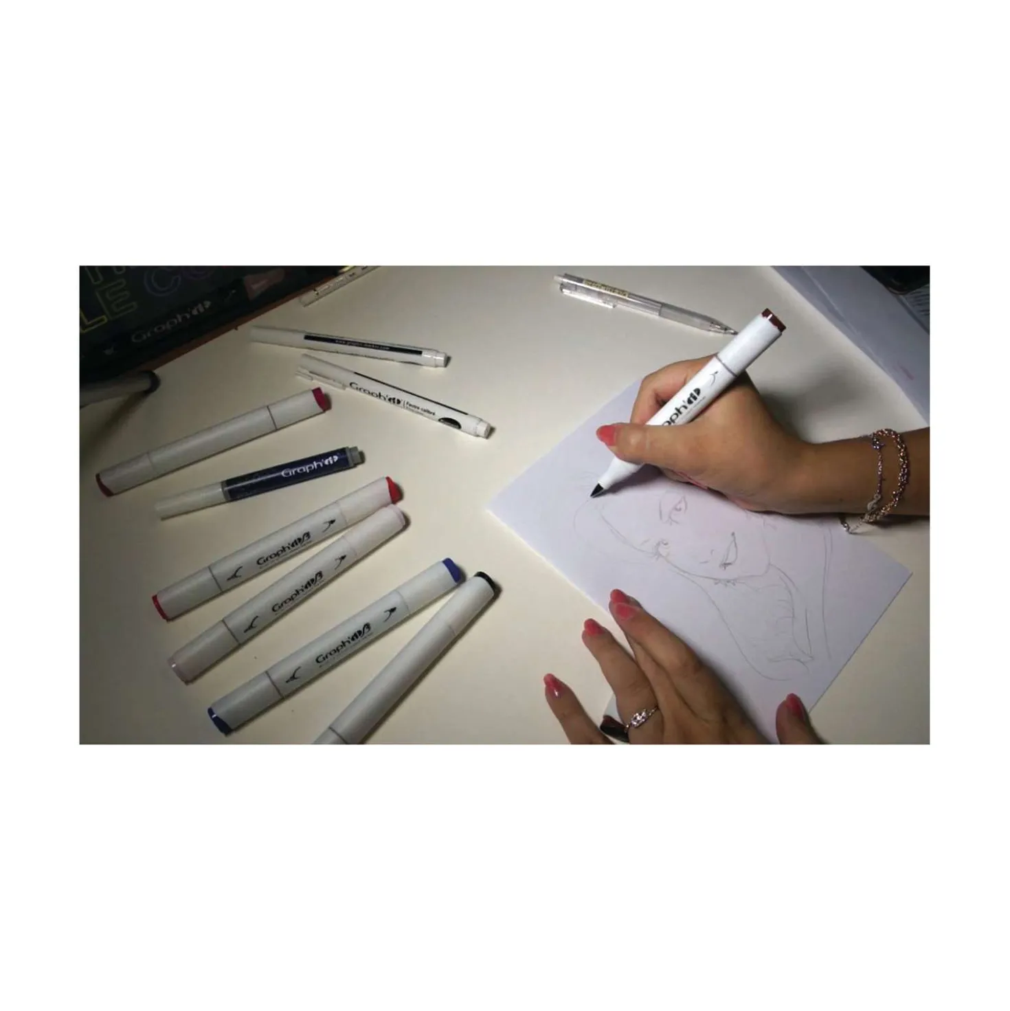 Graph'it "Brush & Extra fine" Marker, 12er Sets
