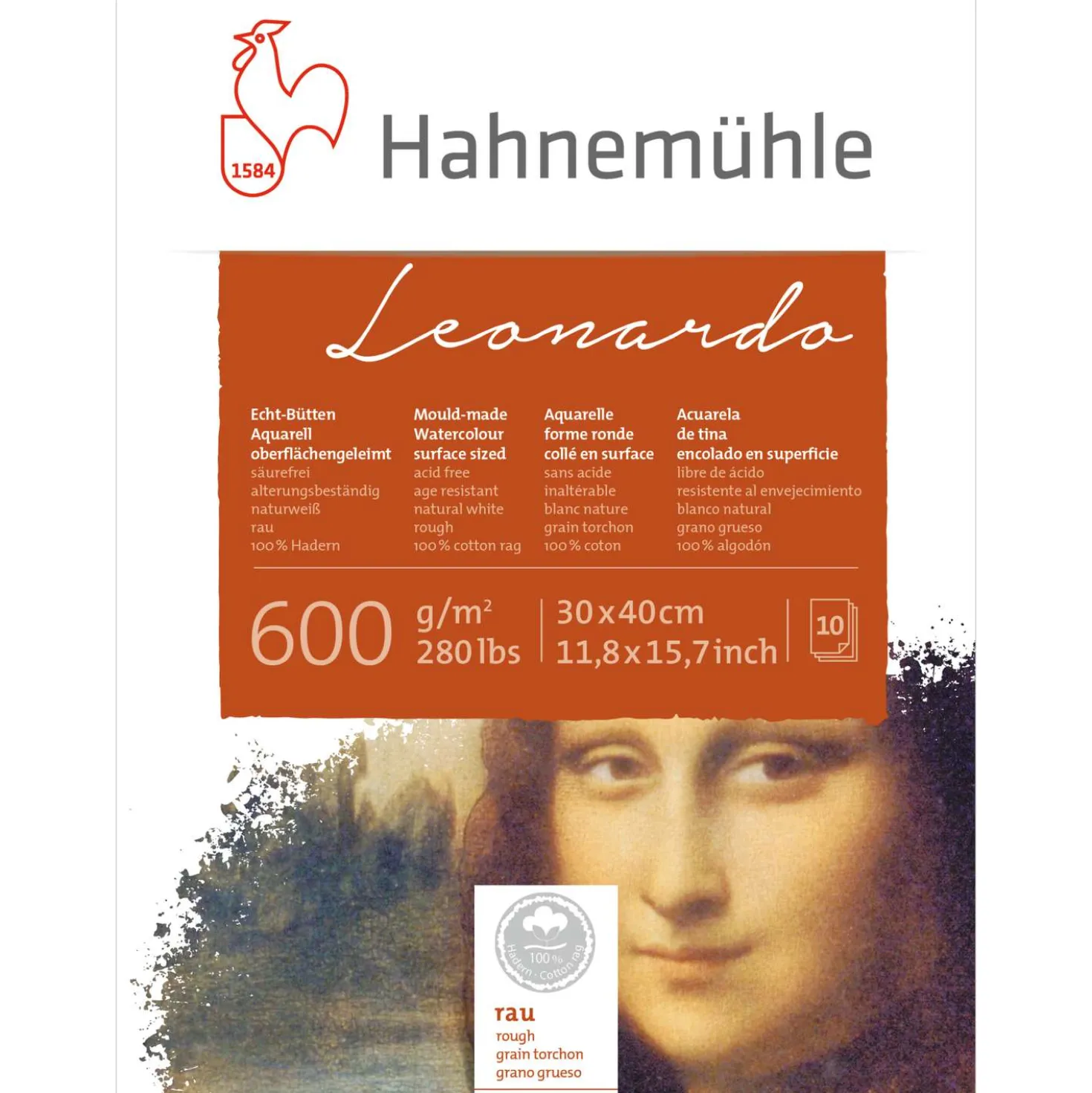 Hahnemühle "Leonardo" Echt-Bütten Aquarellkarton
