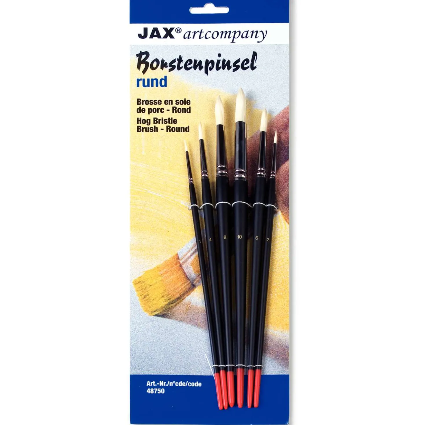 JAX® artcompany Borstenpinsel-Set, rund