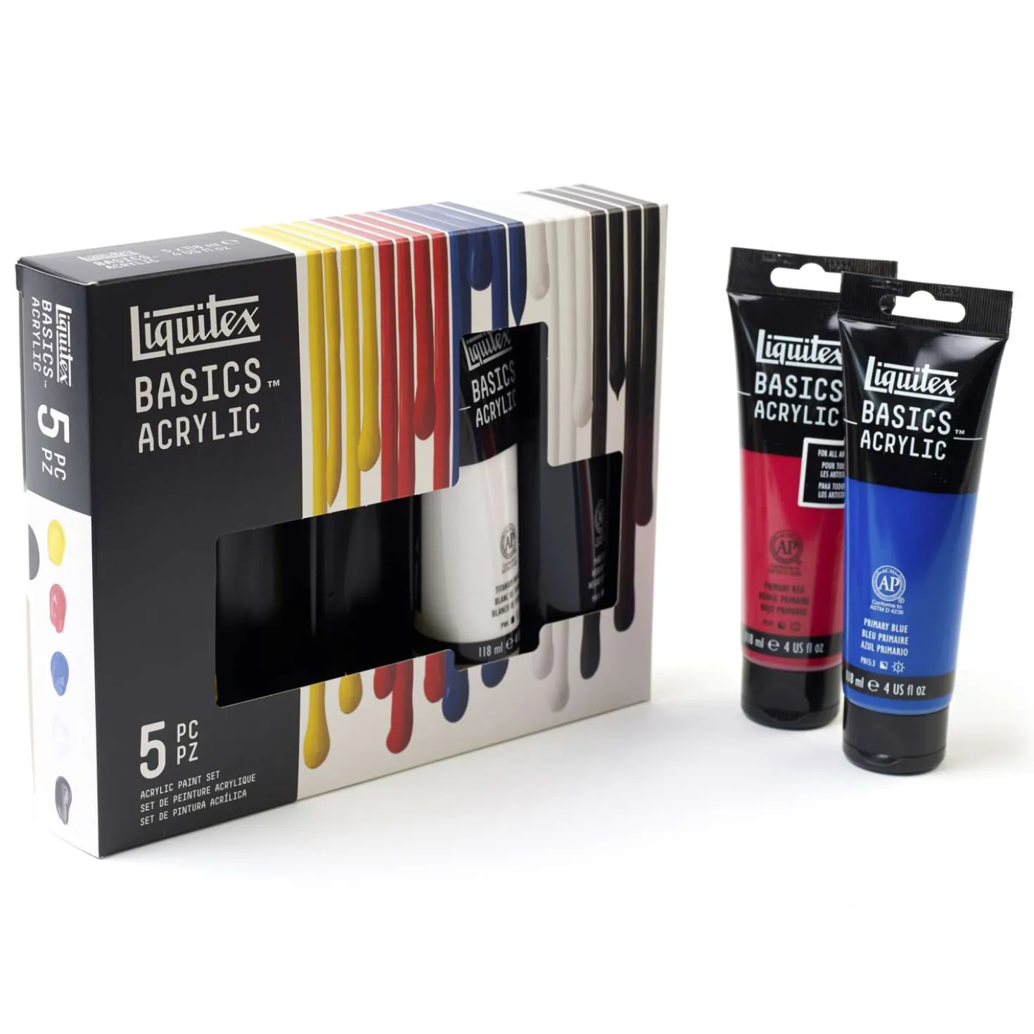 Liquitex® BASICS™ Acrylfarben Primär-Set