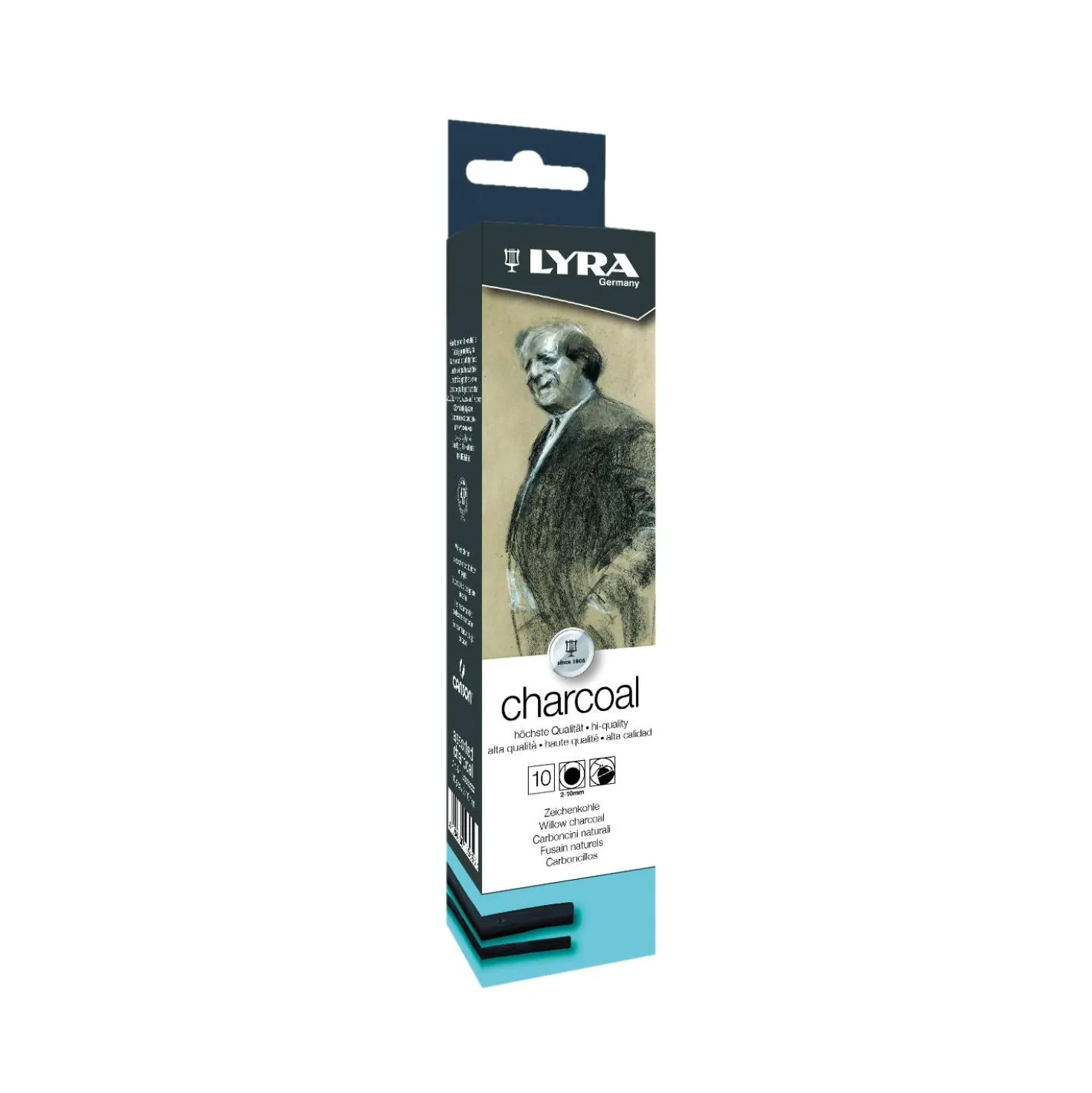 LYRA Charcoal Zeichenkohle 10er Set