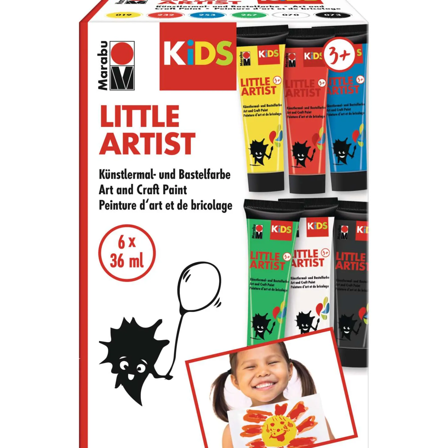 MARABU KiDS LITTLE ARTIST Künstlermal- und Bastelfarbe-Sets