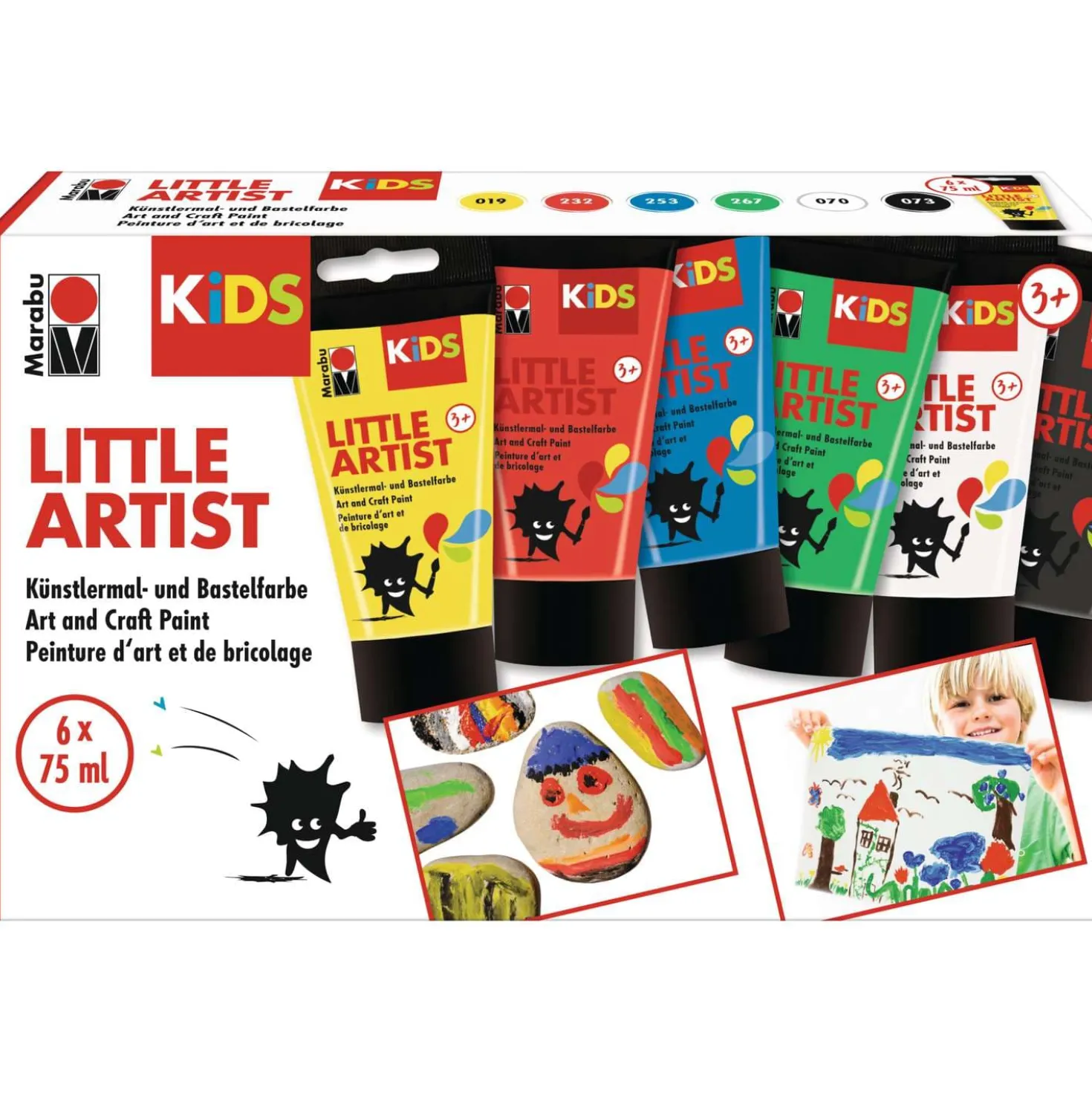 MARABU KiDS LITTLE ARTIST Künstlermal- und Bastelfarbe-Sets