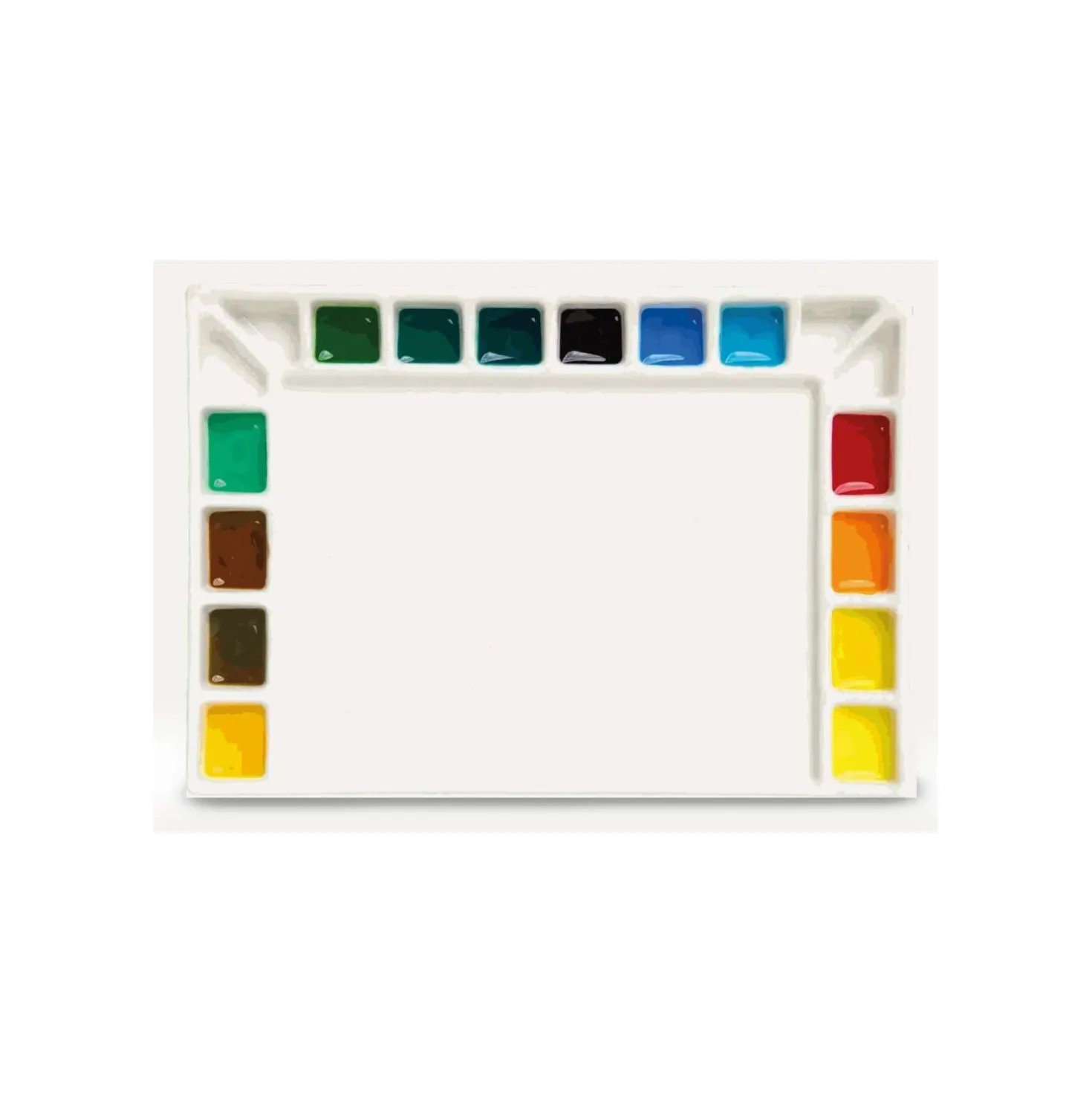 MEEDEN Porzellan-Mischpalette18 + 1