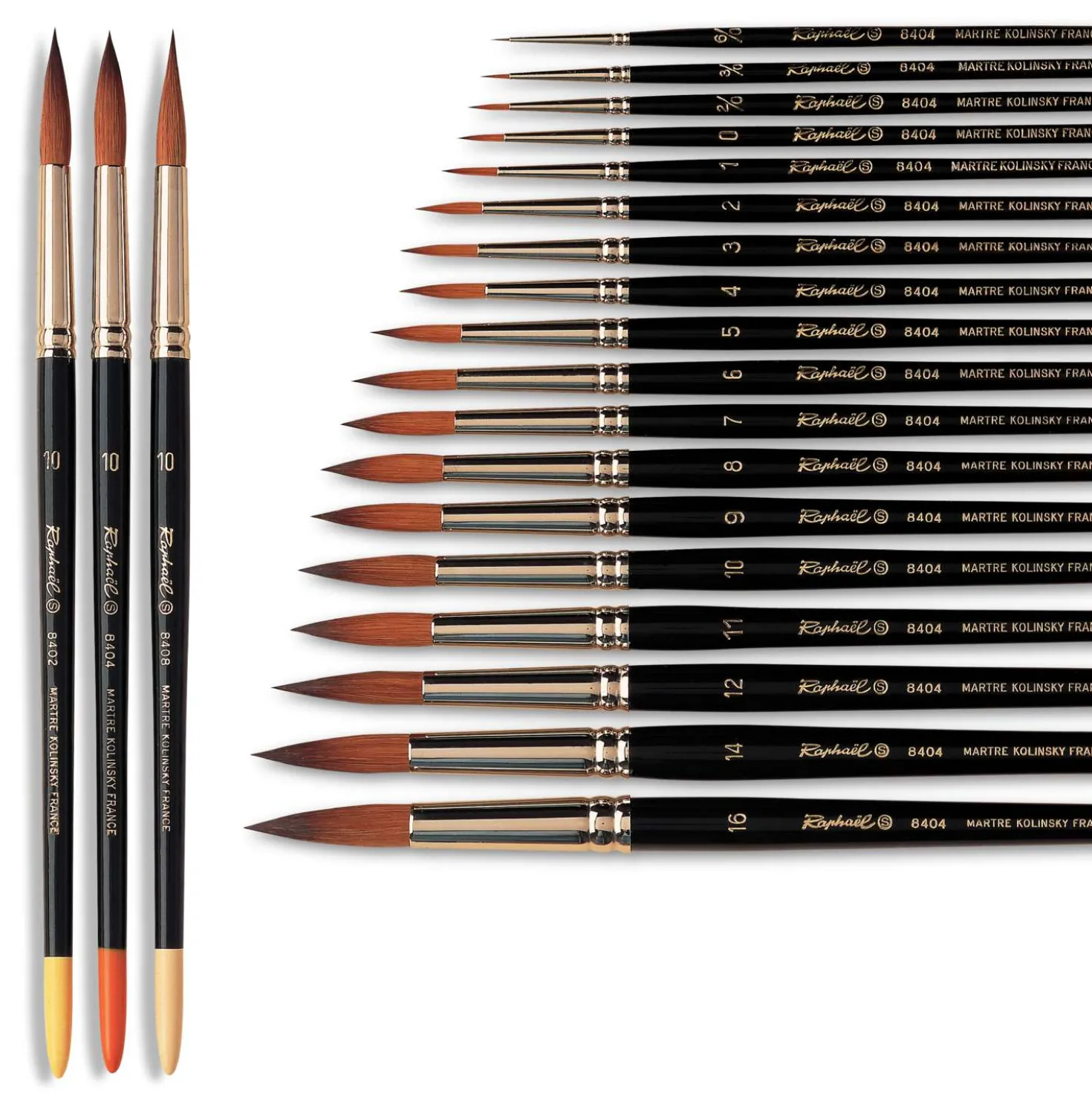 Raphaël® Serie 8402 Künstler-Aquarellpinsel, extrafeine Spitze