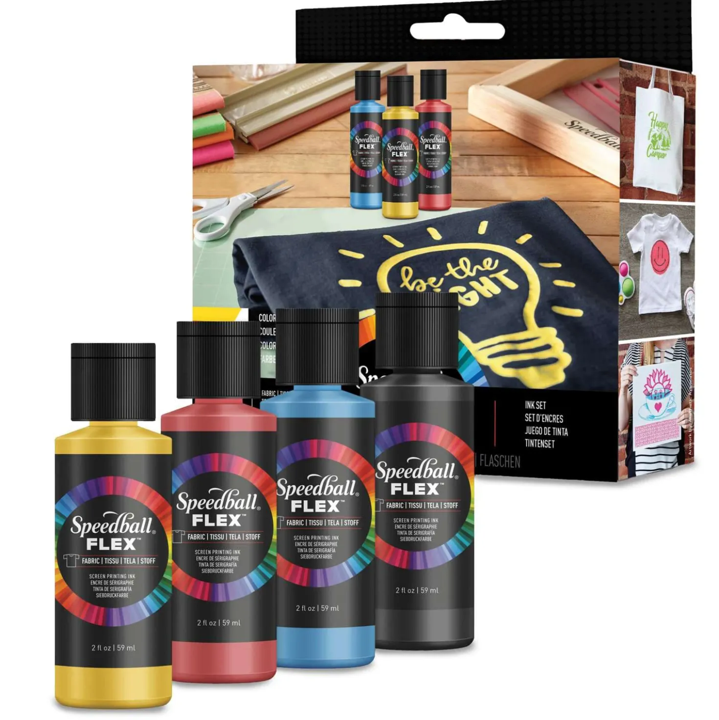 Speedball® FLEX Fabric Screen Printing Ink Set