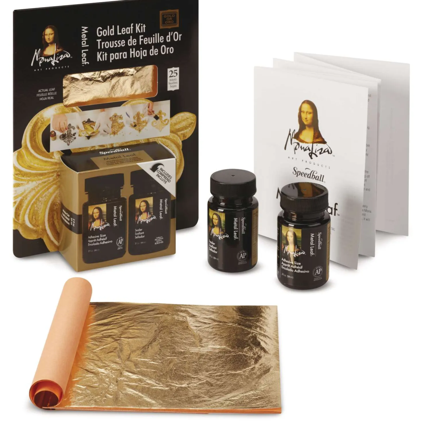 Speedball® Mona Lisa Kompositions-Blattgold-Set