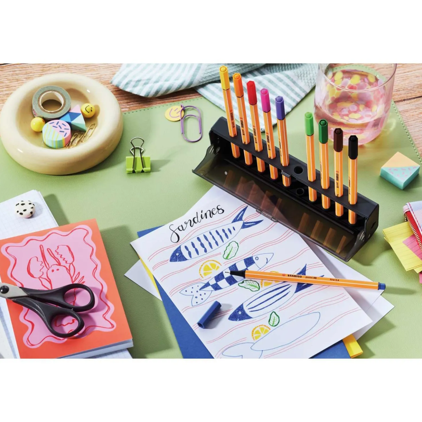 STABILO® Point 88, 10er Click Set