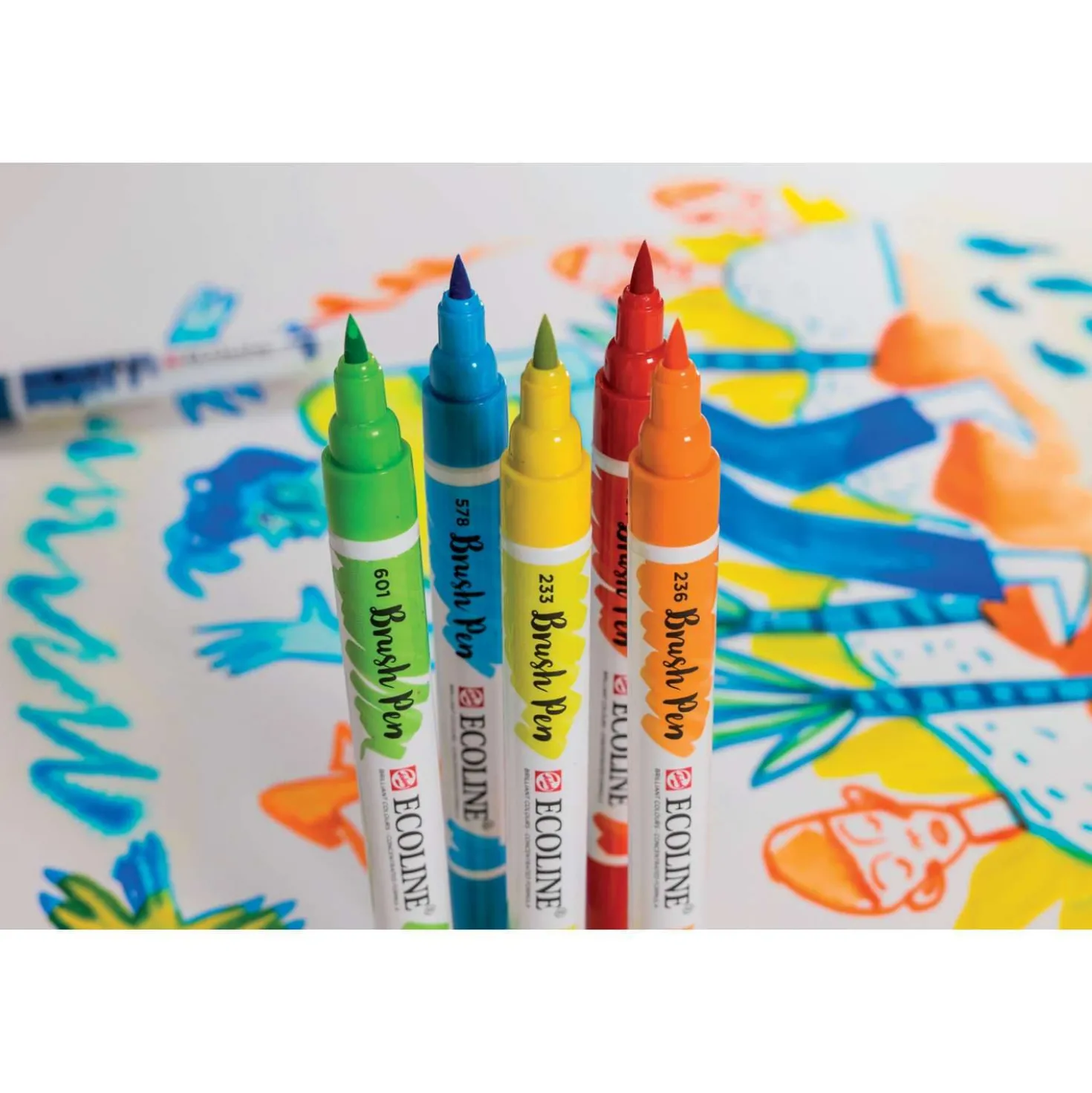 Talens ECOLINE® Brush Pen Marker 30er Ergänzungs-Set