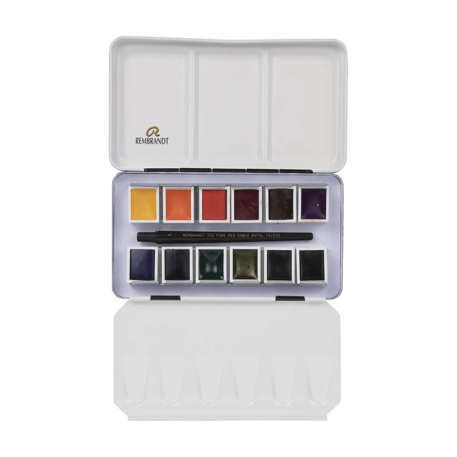 Talens REMBRANDT Aquarellkasten "Oxidschwarz & Mischfarben"