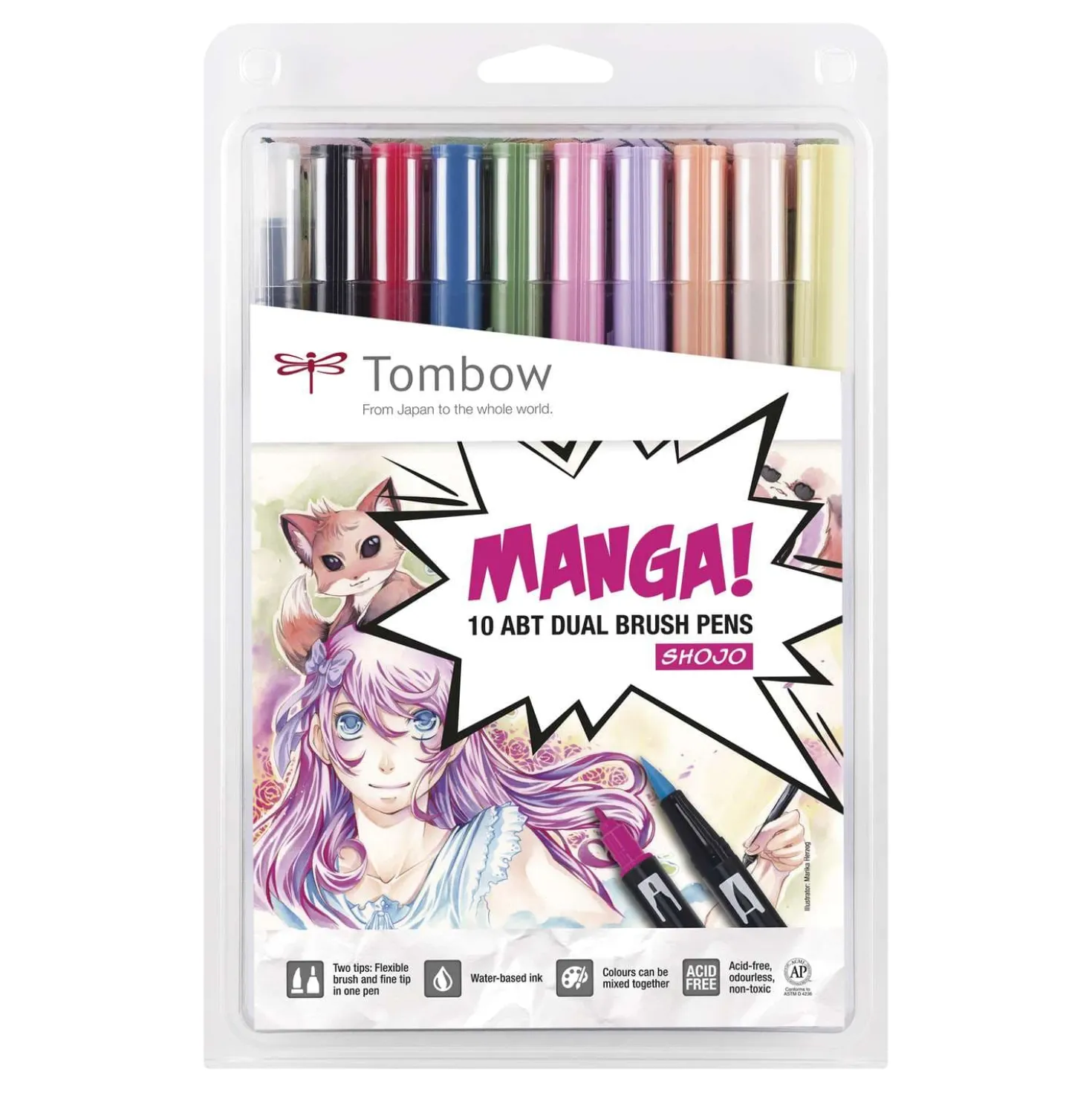 TOMBOW® ABT Dual Brush Pen Manga Set